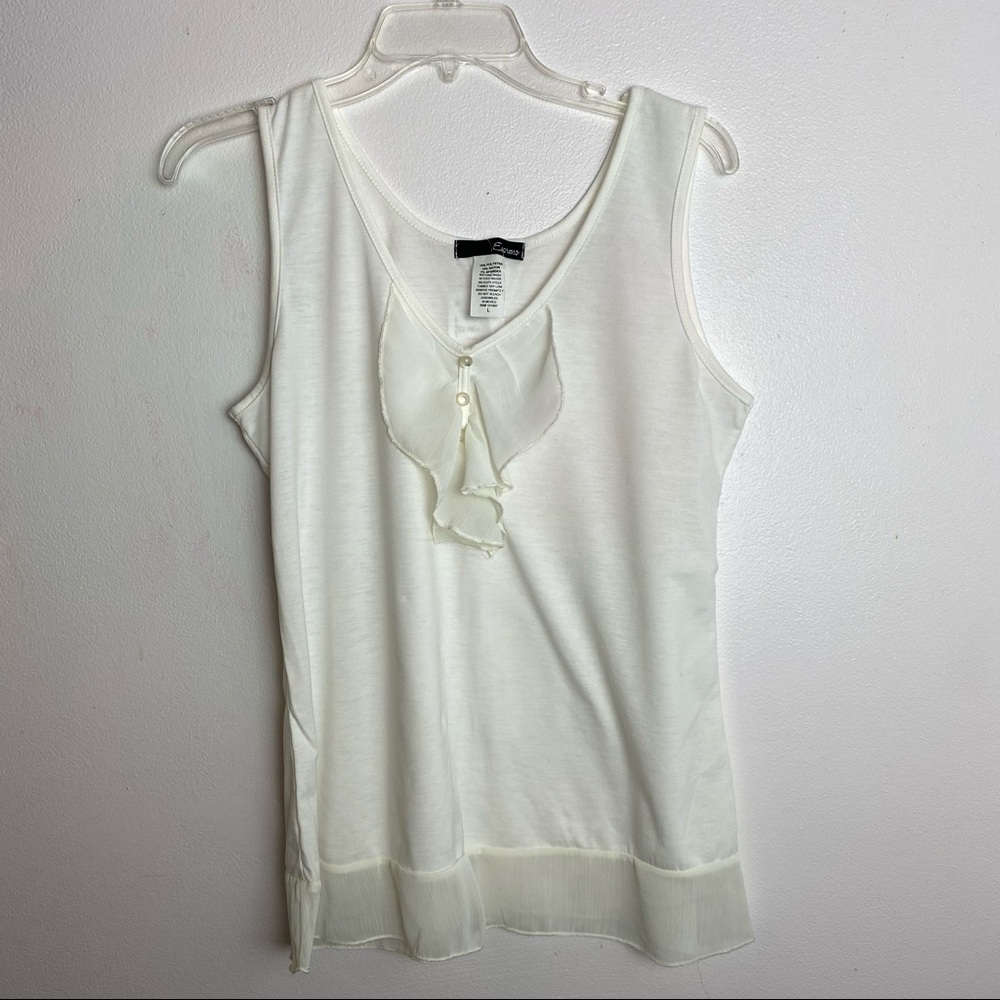 Espresso Off White Tank Top